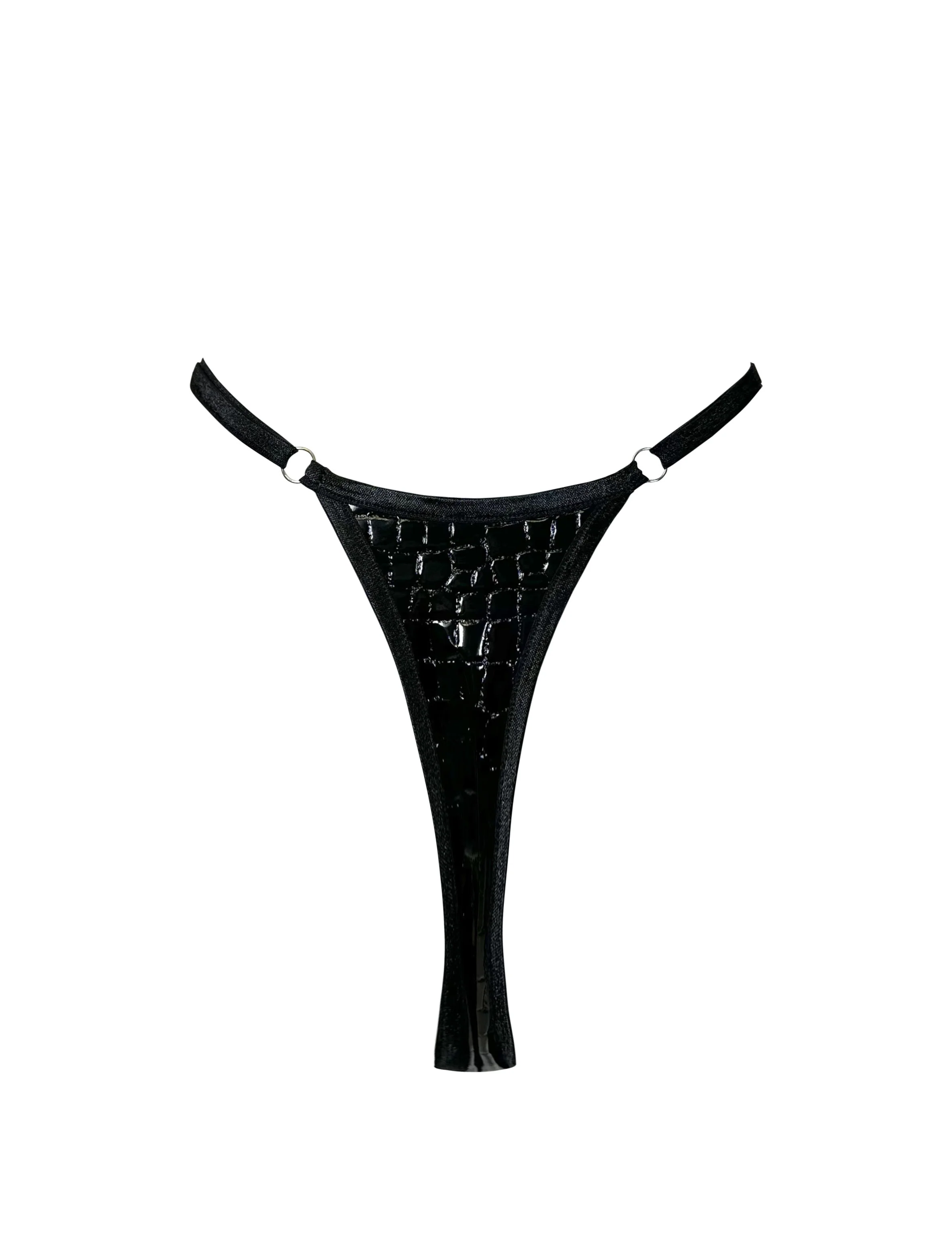 CROC THONG BLACK - Image 2