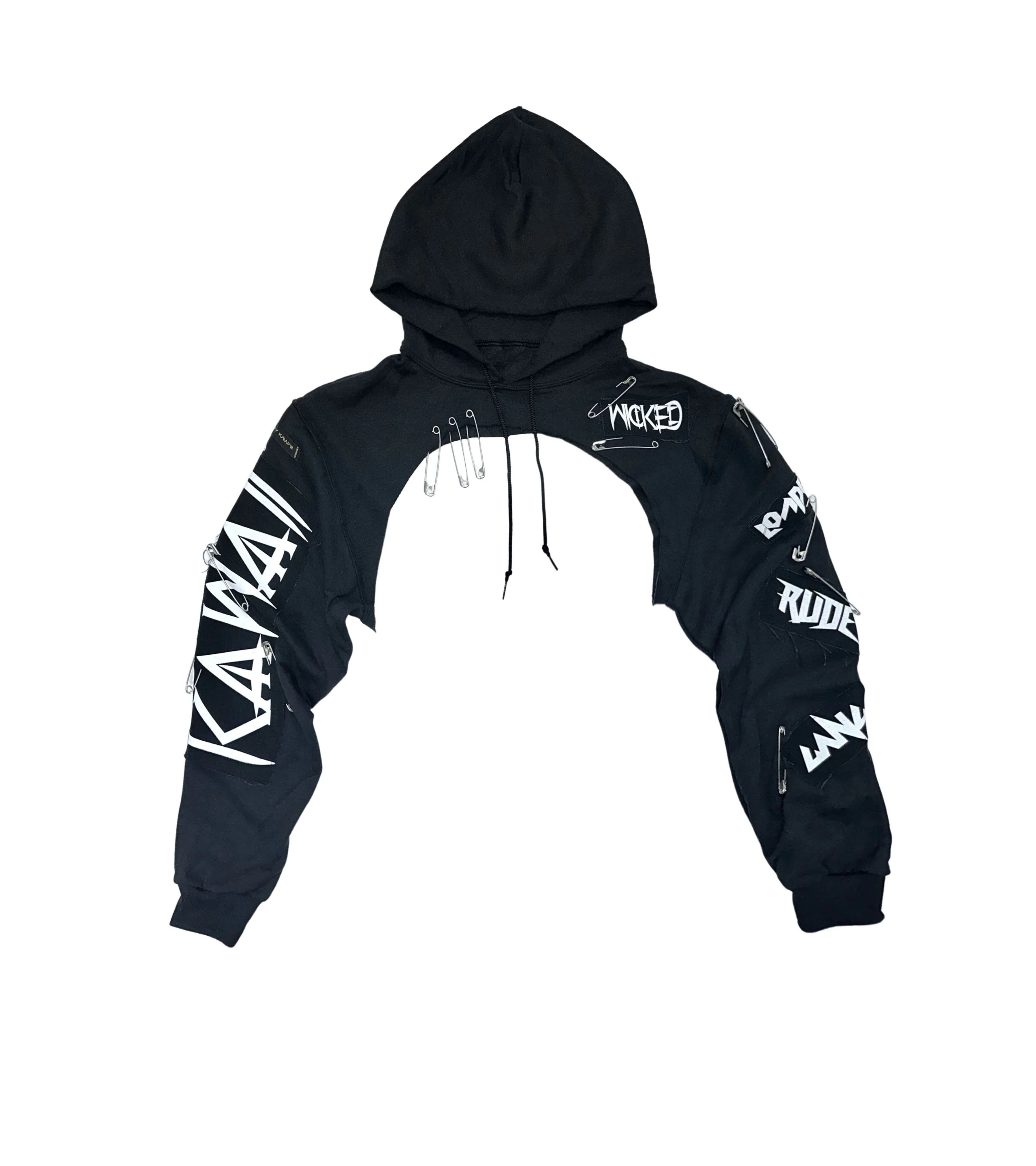TIE DYE CROP HOODIE
