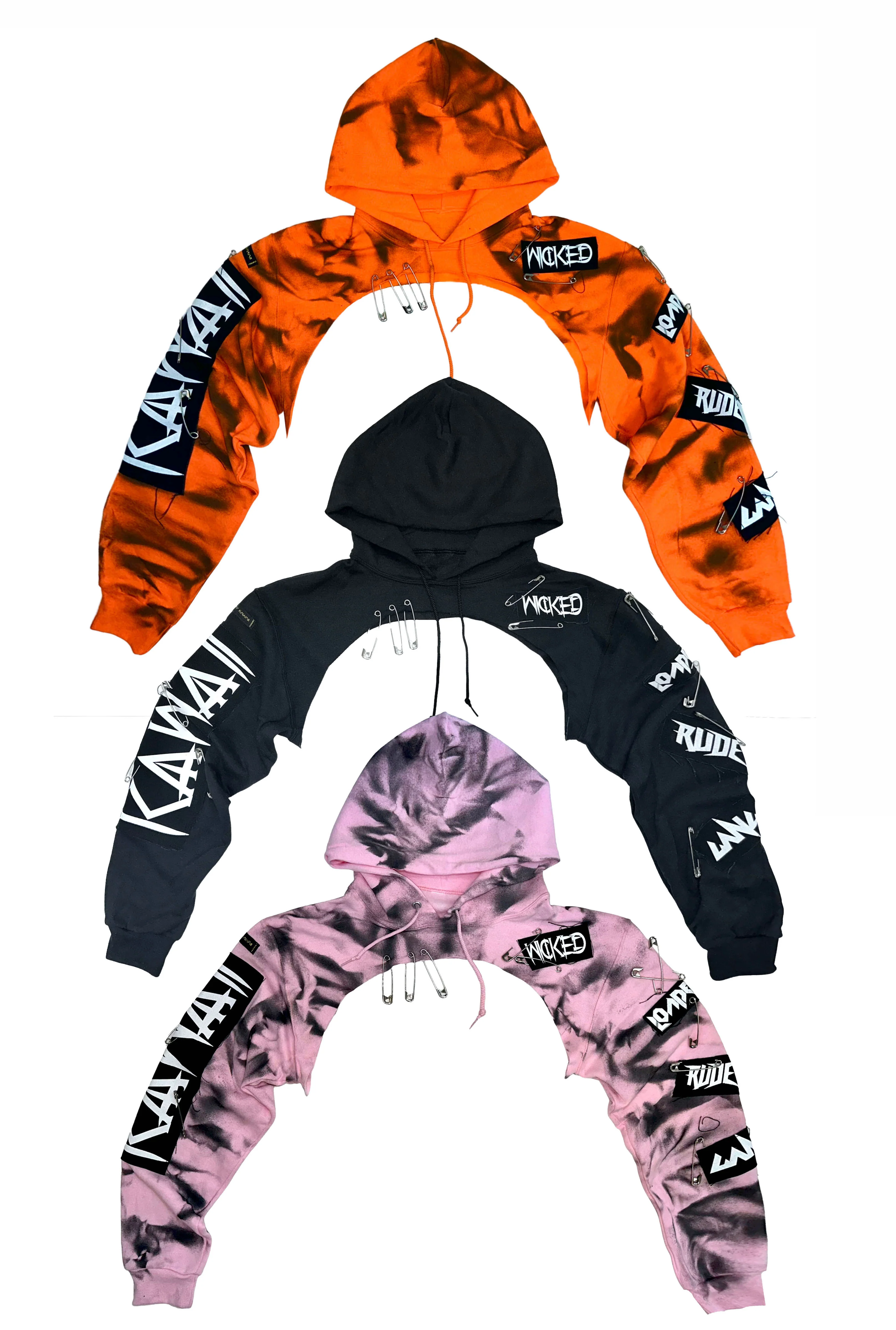 TIE DYE CROP HOODIE - Image 10