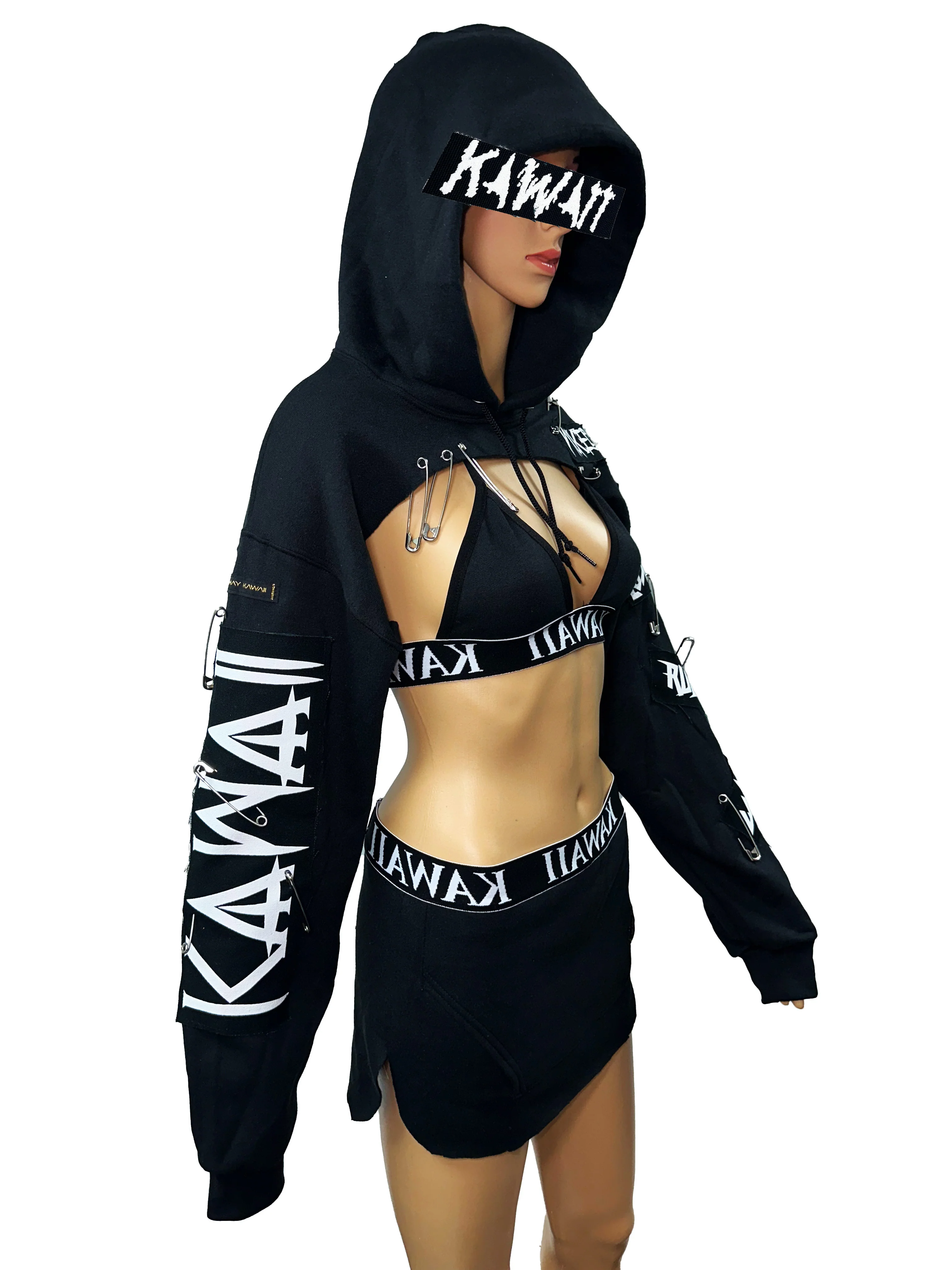 TIE DYE CROP HOODIE - Image 11