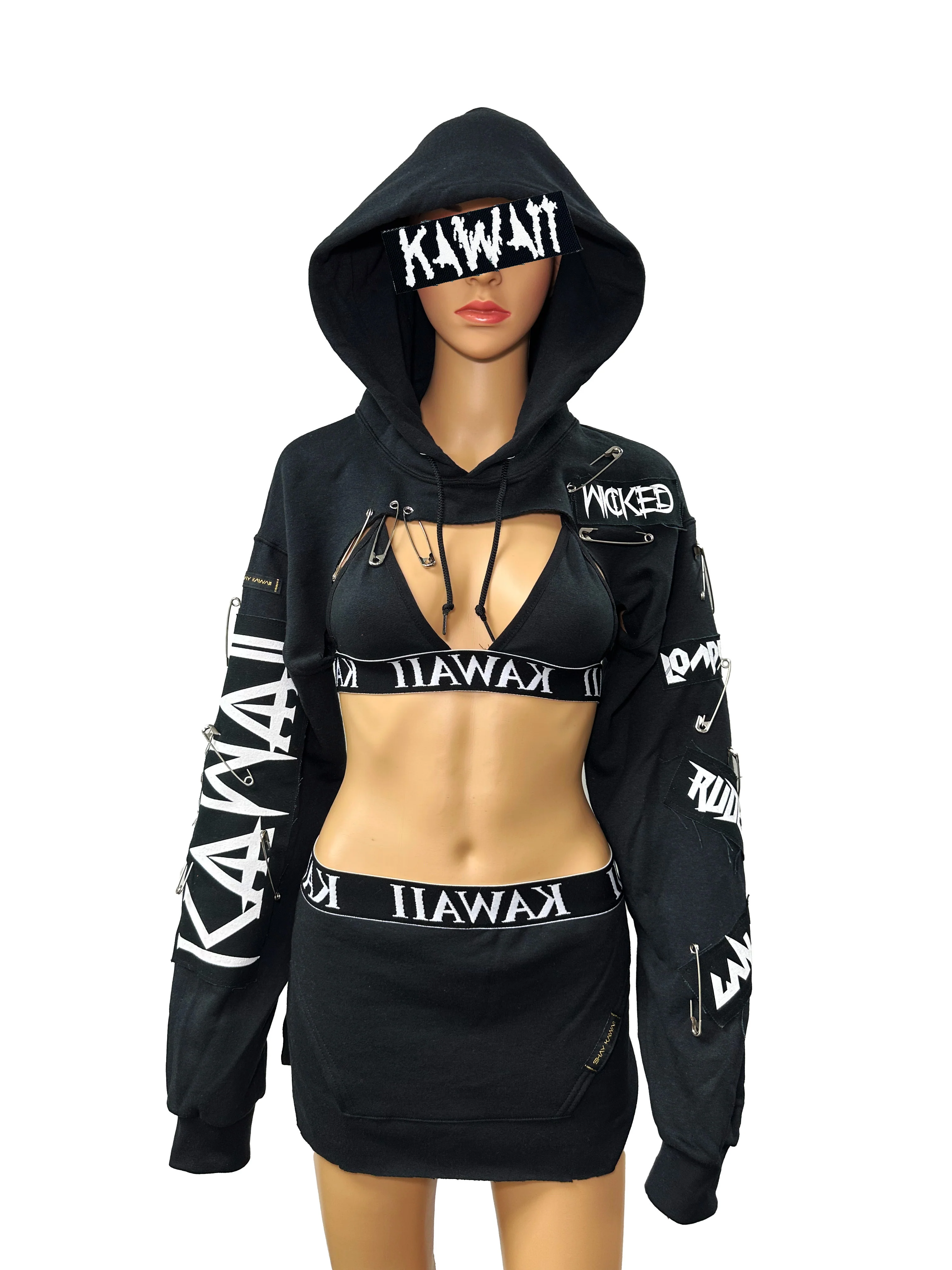 TIE DYE CROP HOODIE - Image 13