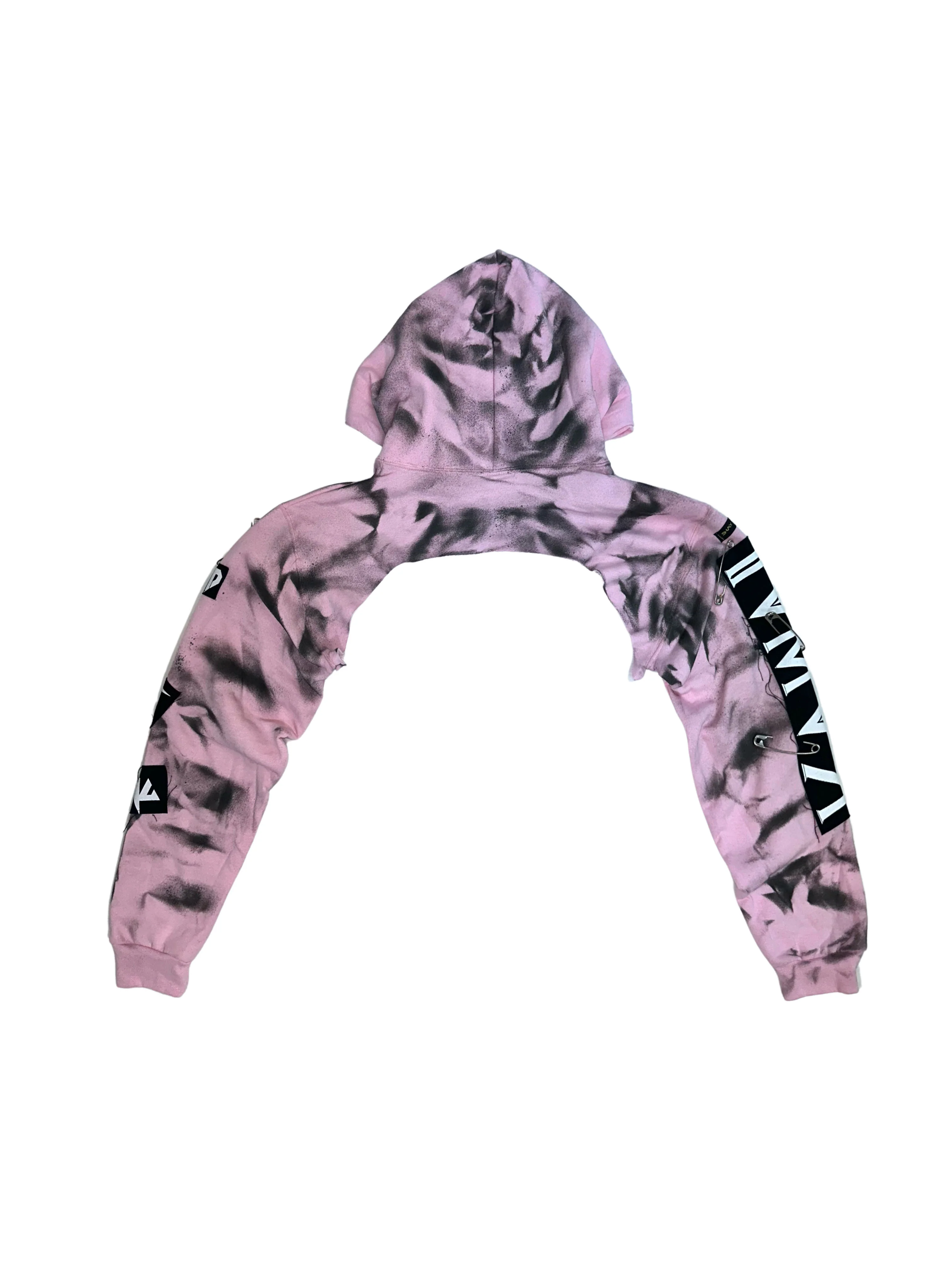 TIE DYE CROP HOODIE - Image 15