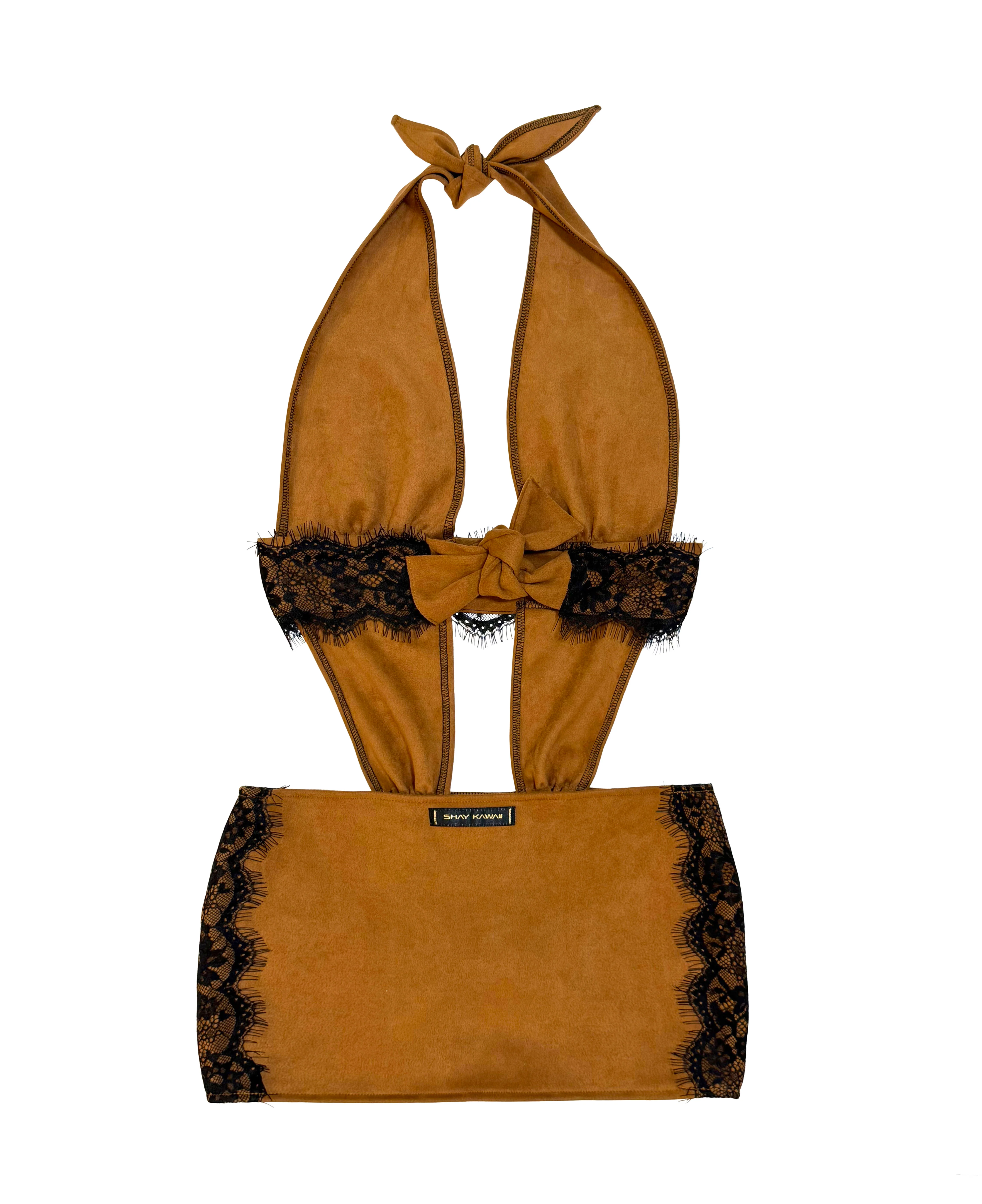 DESERT ROSE DRESS BROWN - Image 3