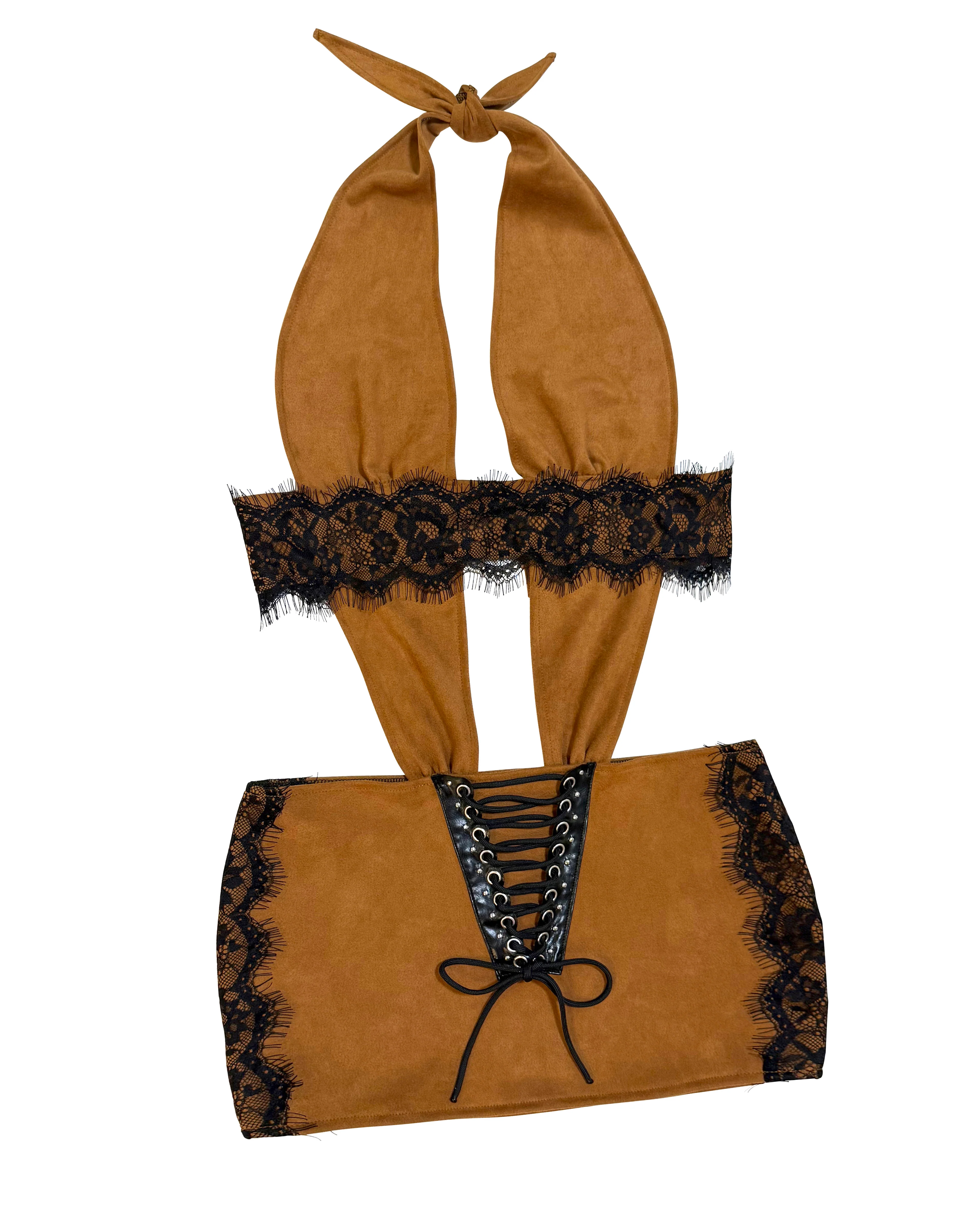 DESERT ROSE DRESS BROWN - Image 5
