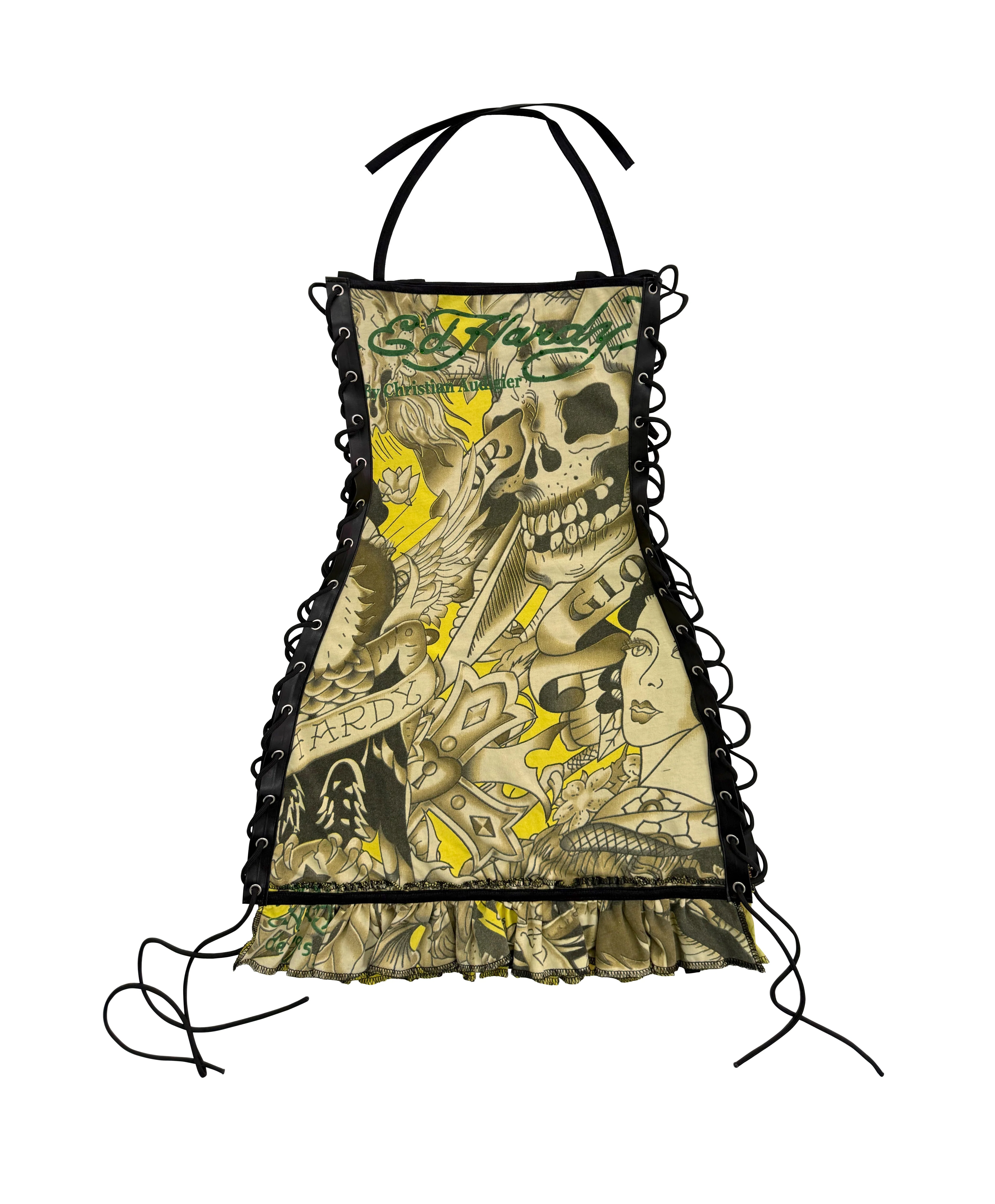 ED HARDY YELLOW SKULL DRESS - Image 3