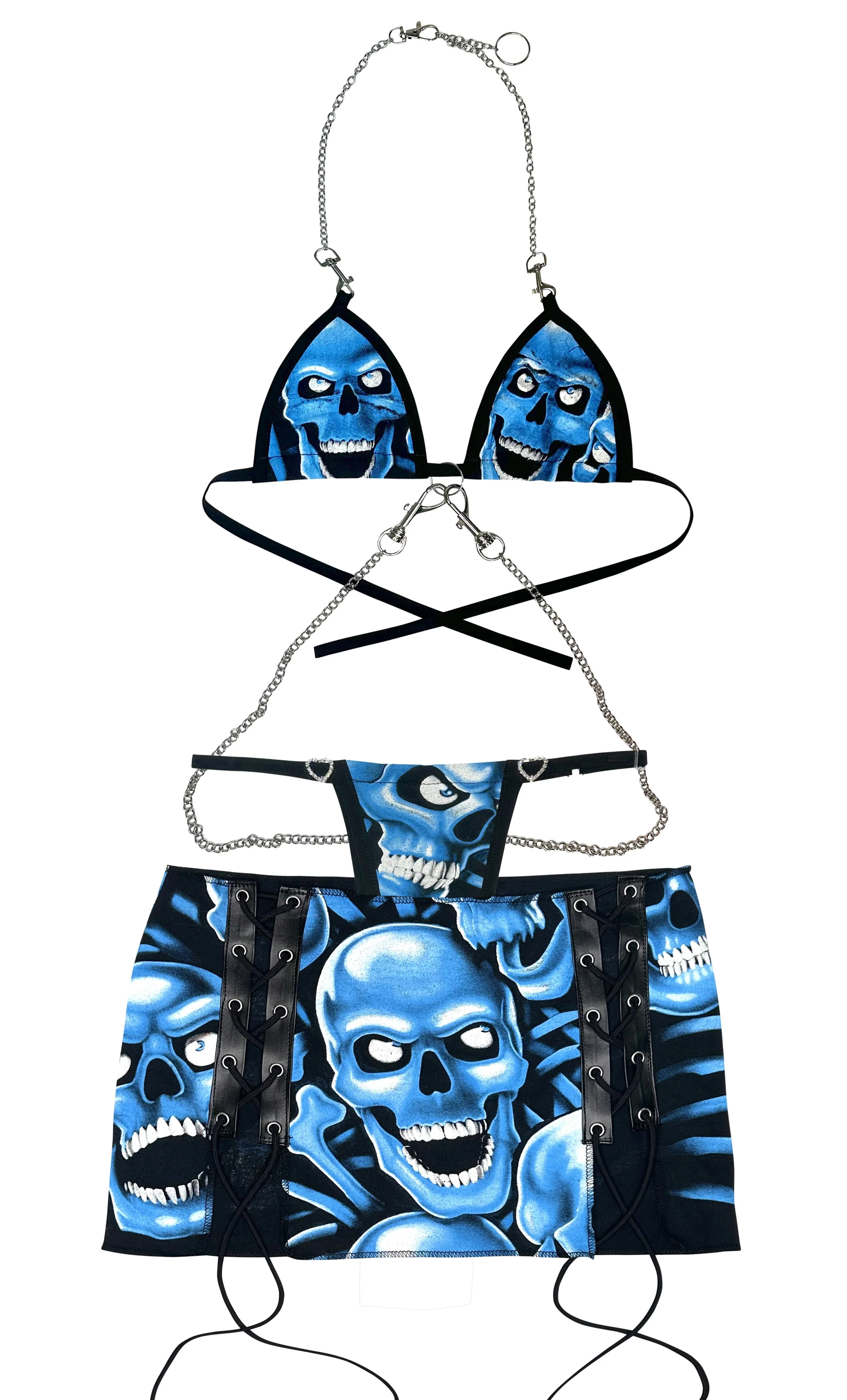 JUICY J SKULL SKIRT SET - Image 11