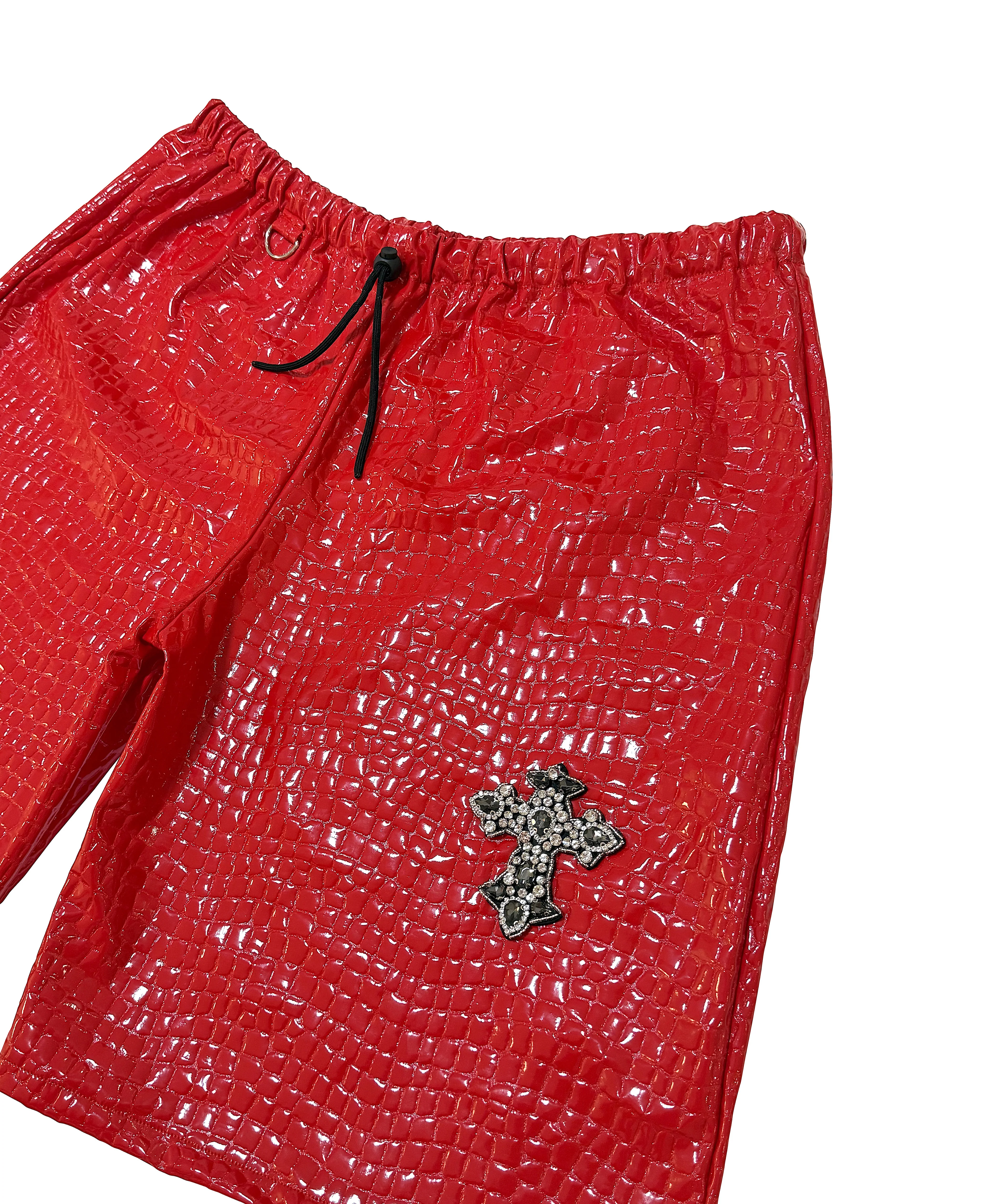 KNIGHT ARMOR CROSS SHORTS RED - Image 3