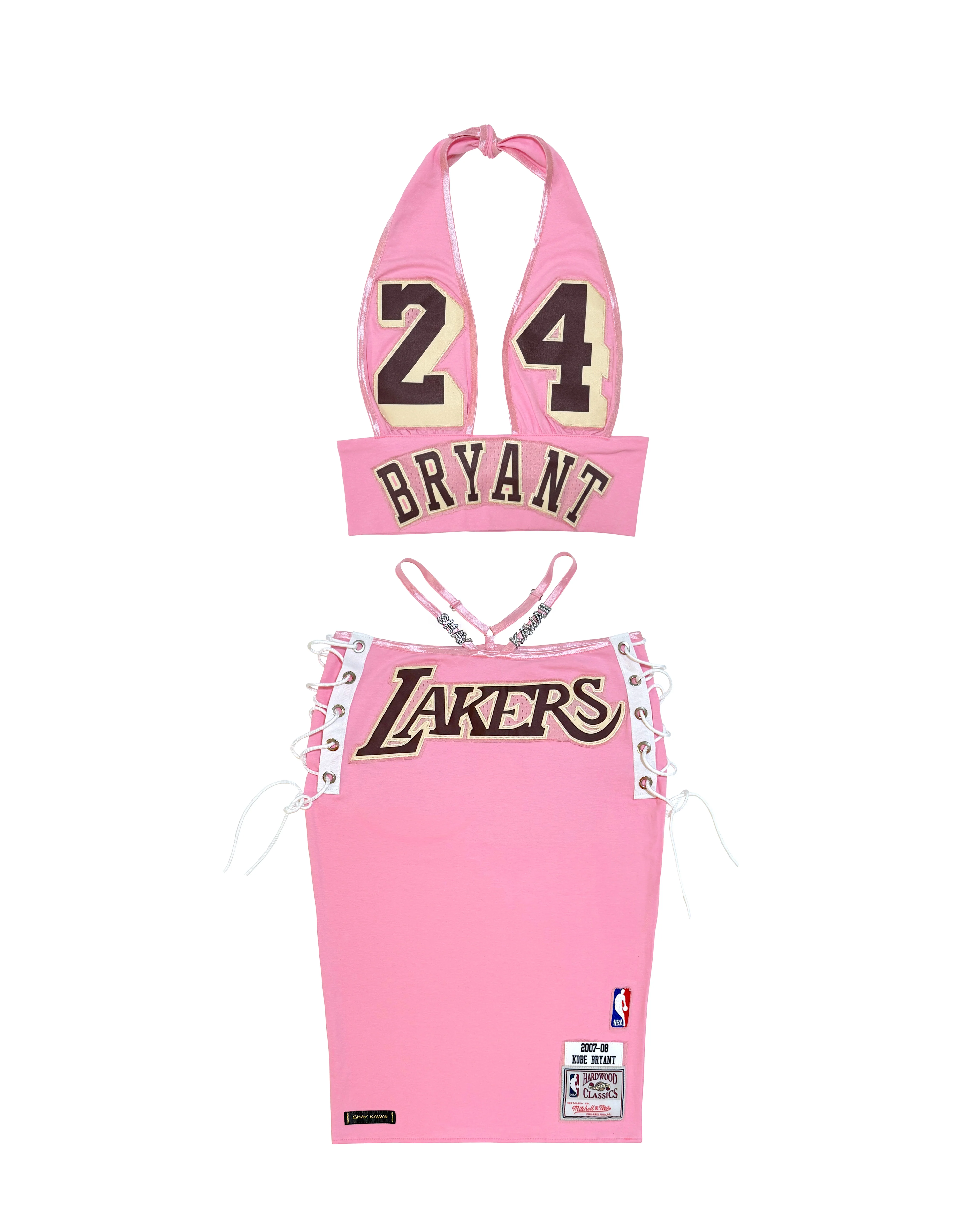 LAKERS MIDI SKIRT SET PINK