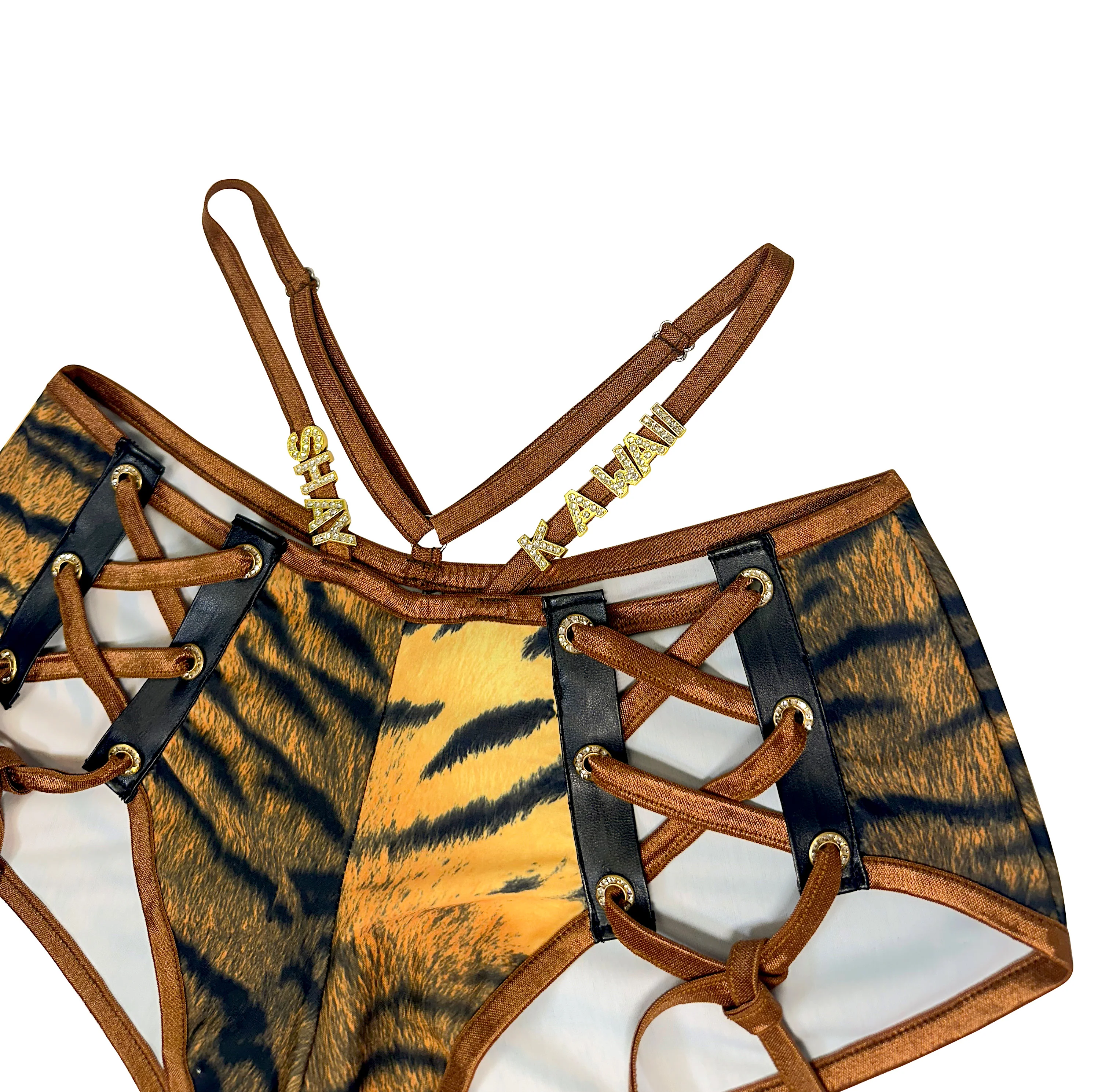 LILLY GOLD PYTHON MINI SHORT SET - Image 14