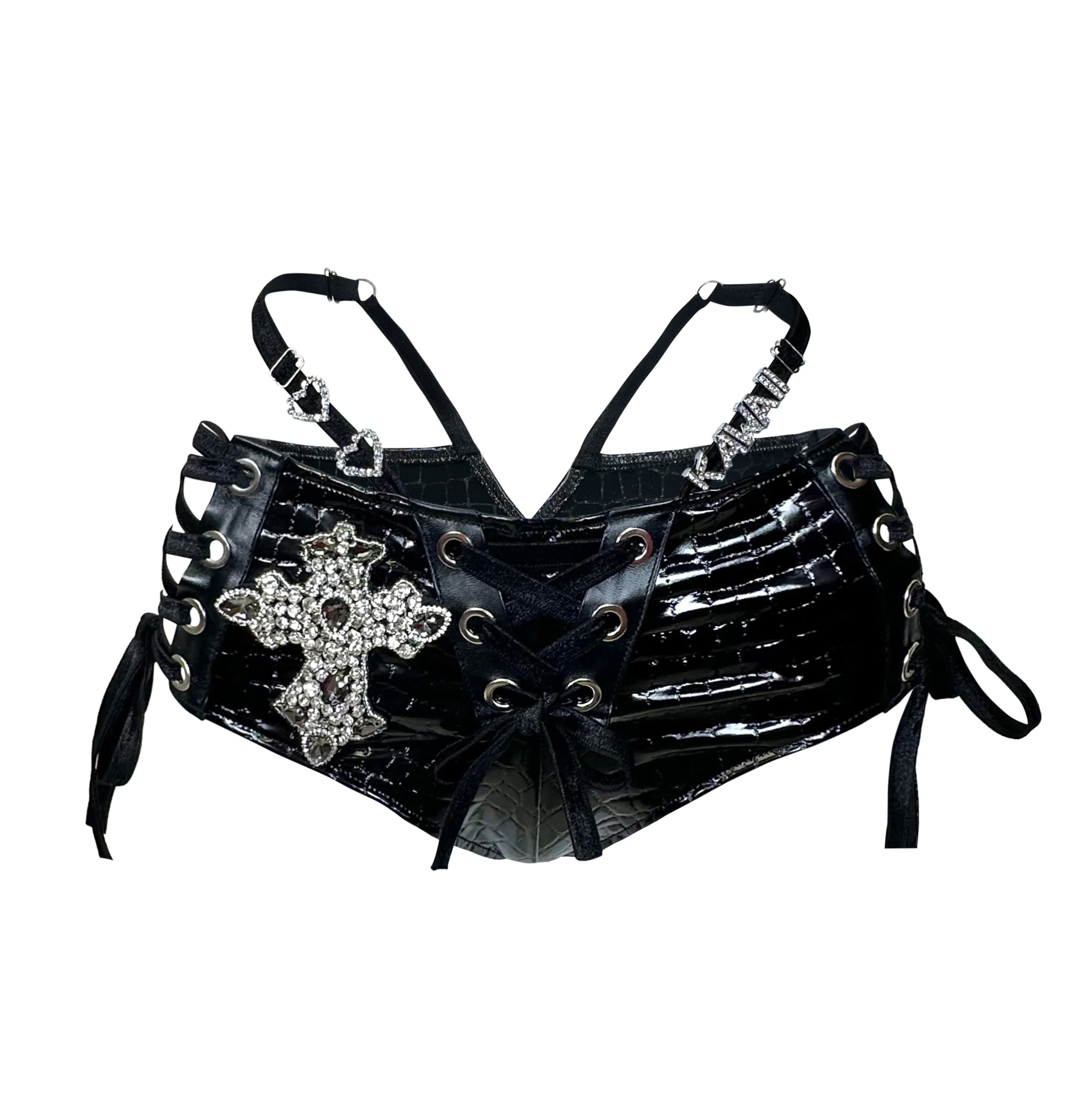 RTS YOU SEE ME MINI SHORTS BLACK // SIZE SMALL
