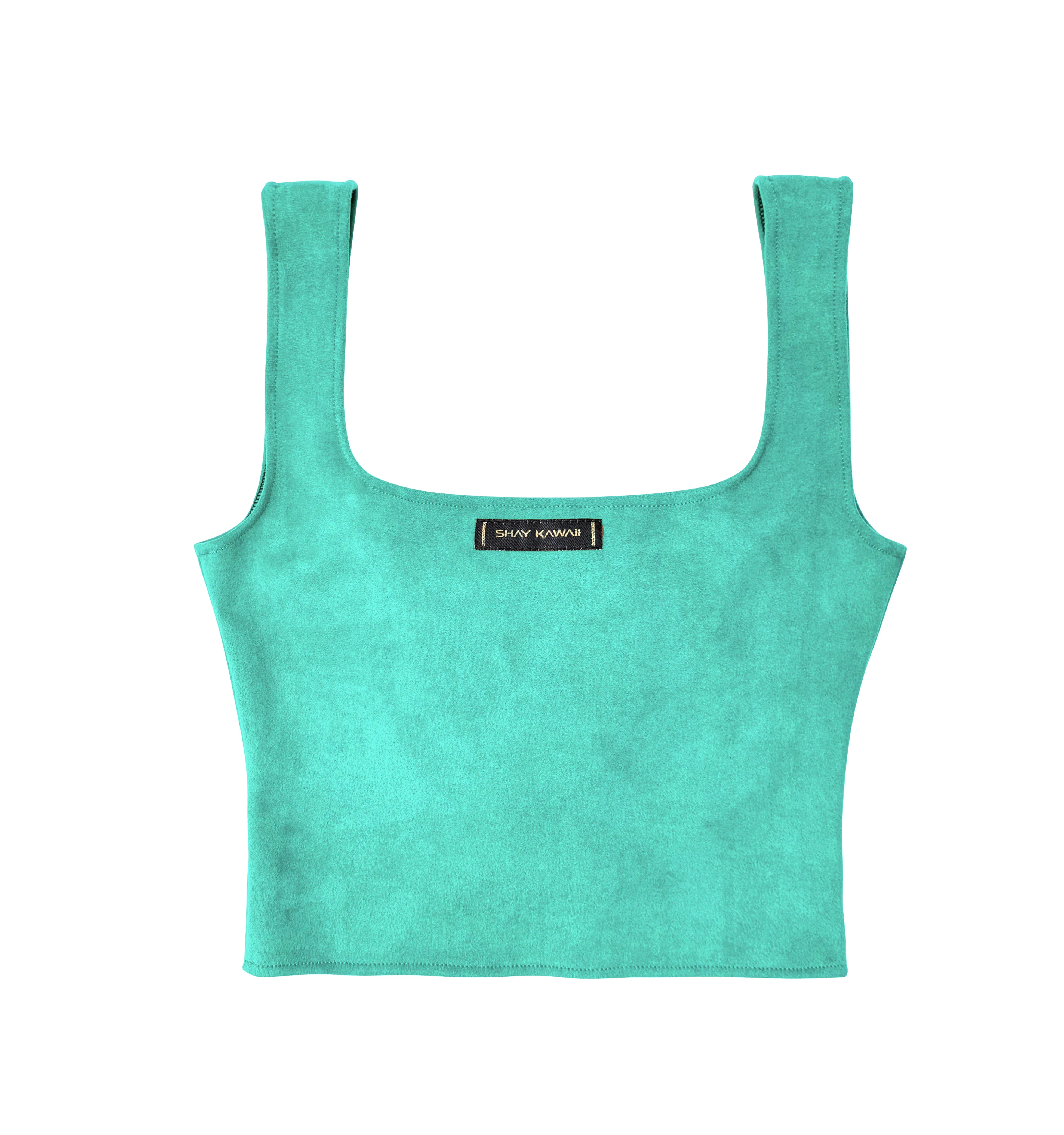 SALOON GIRL TOP AQUA - Image 11