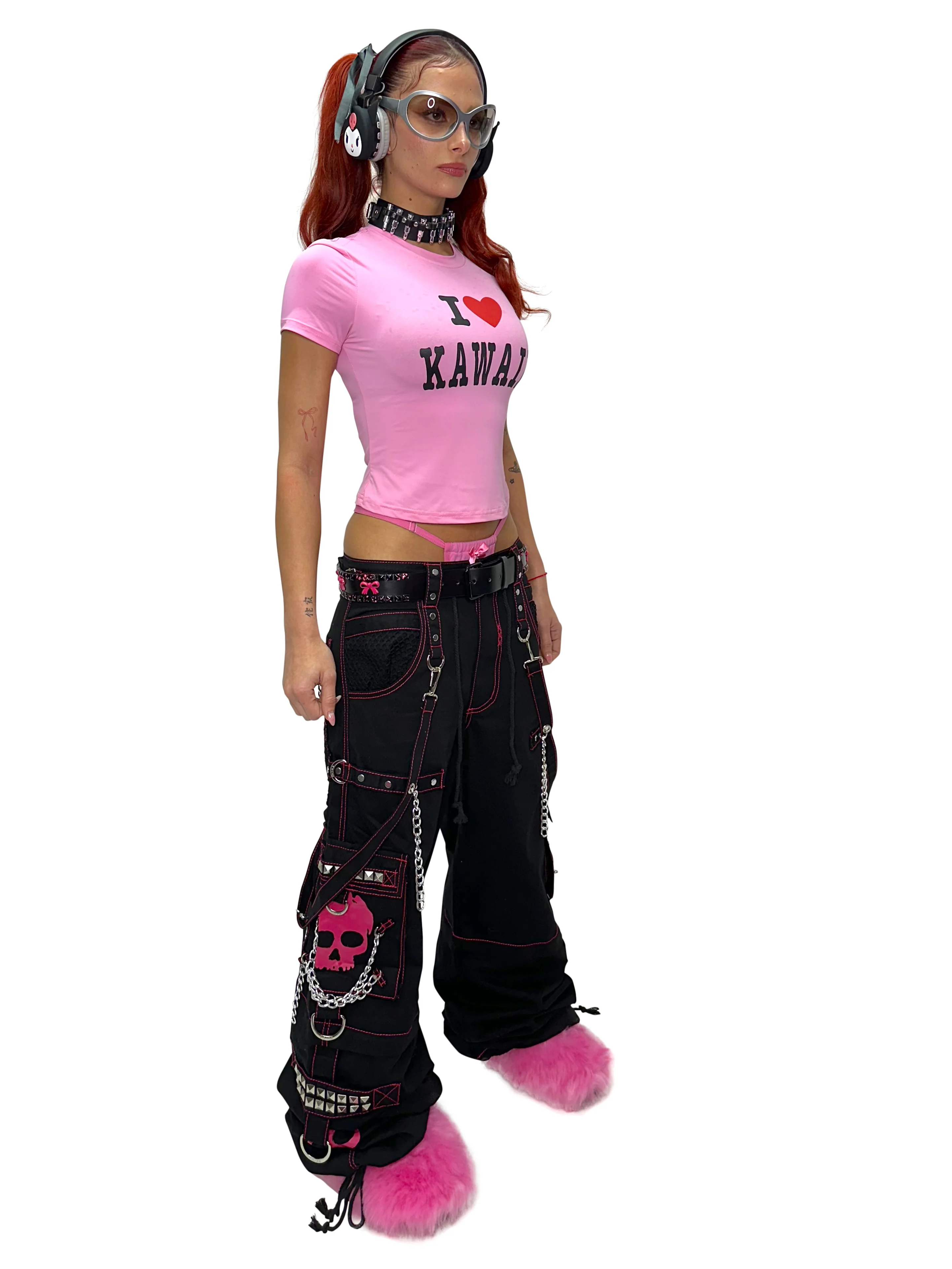 SUPER SKULL "ZIP OFF INTO SHORTS"  PINK PANTS by TRIPP NYC - Image 9
