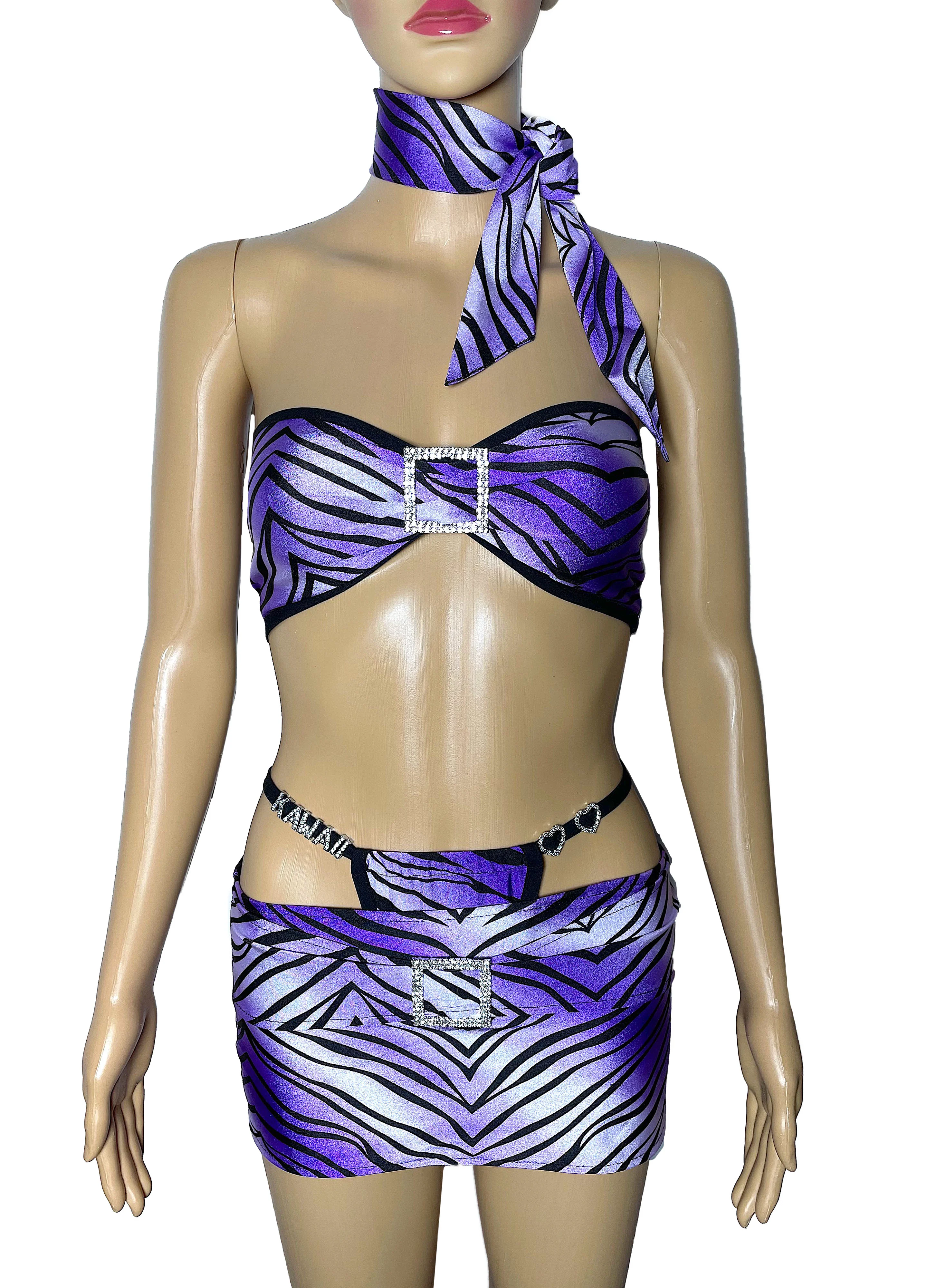 THE "DAPHNE " RETRO MINI SKIRT SET - Image 2