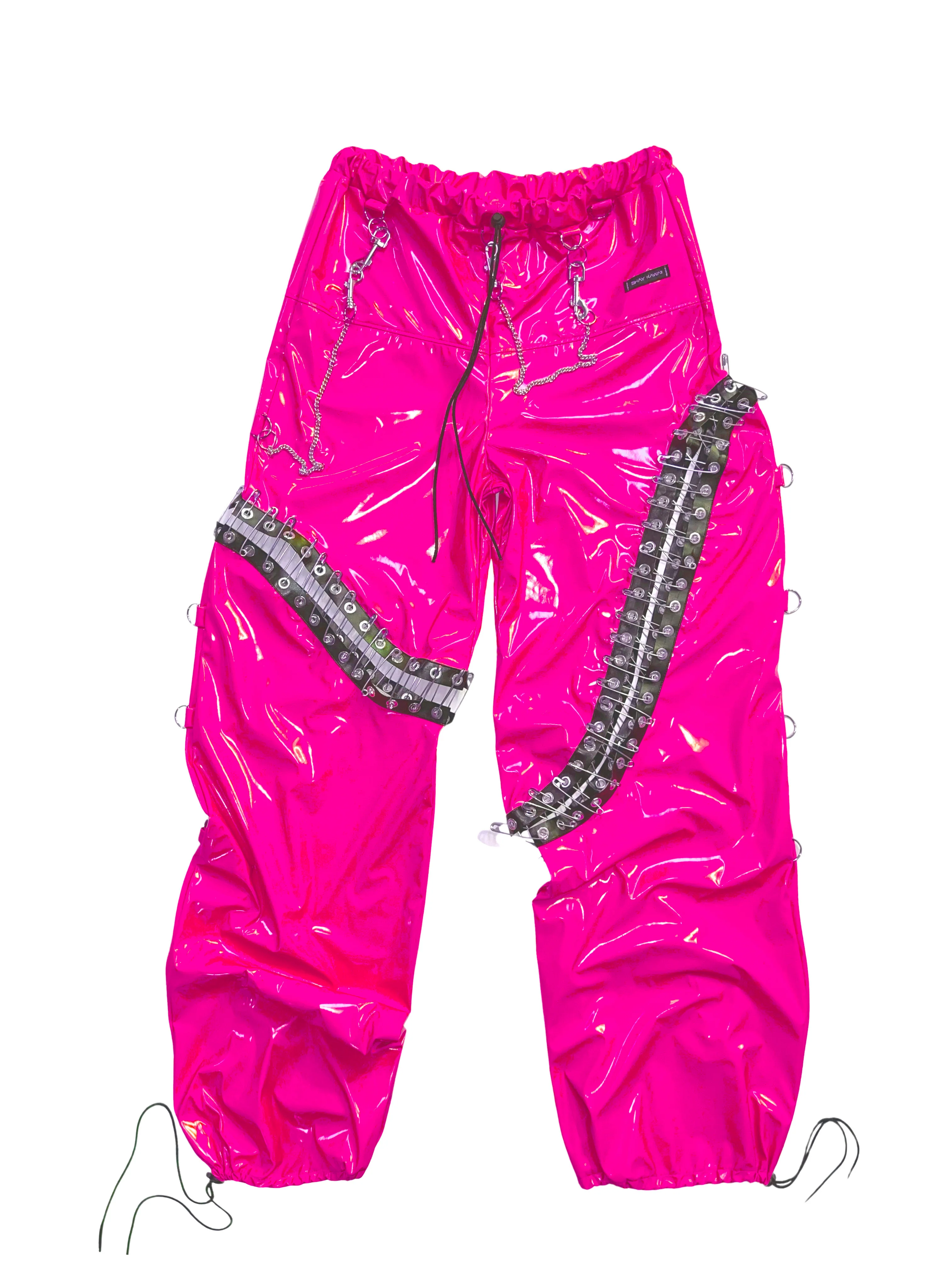 THE "DESTROY" SAFETY PINS VINYL PANTS - Image 6