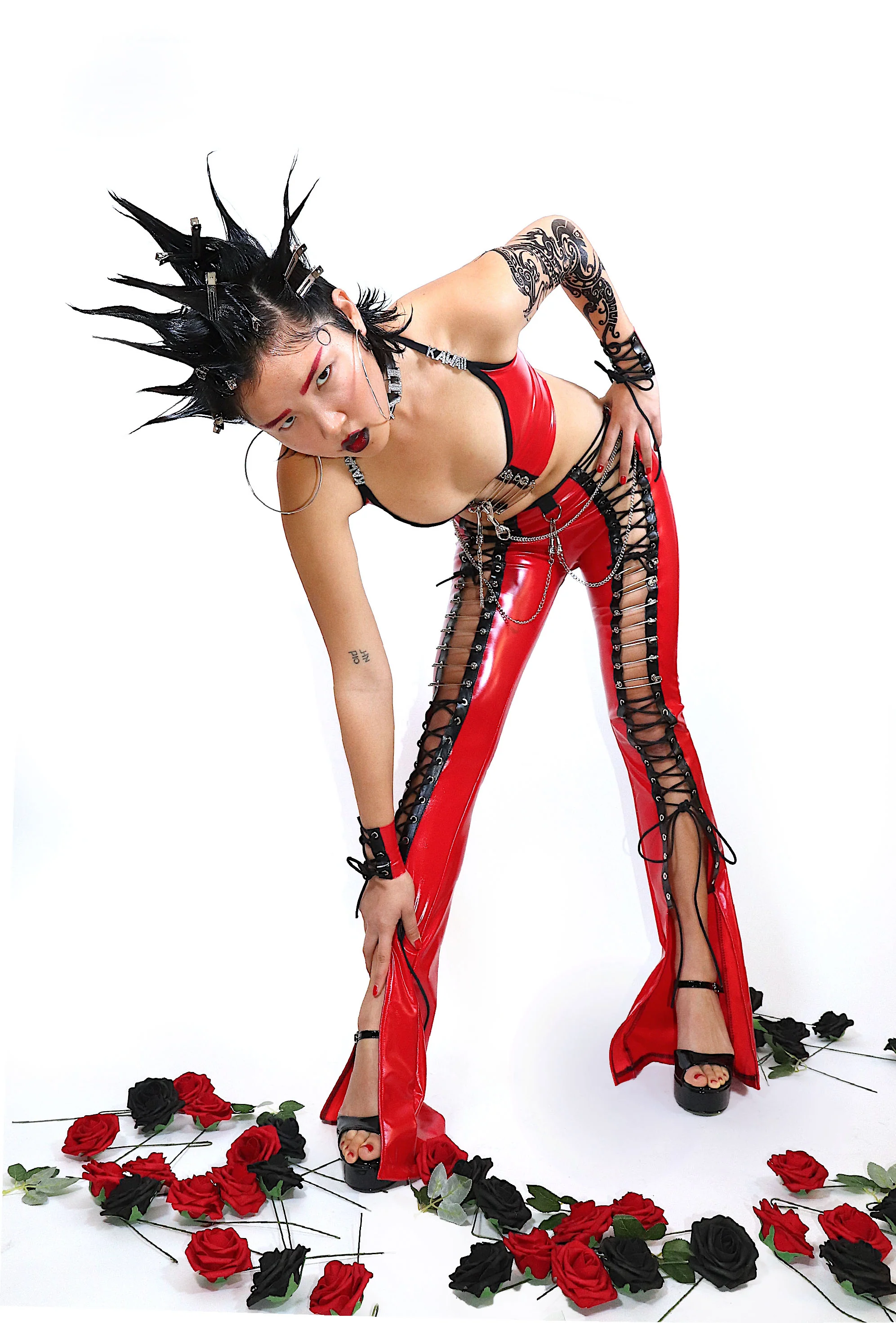 THE " INFERNO" LACED'UP  PANTS - Image 6