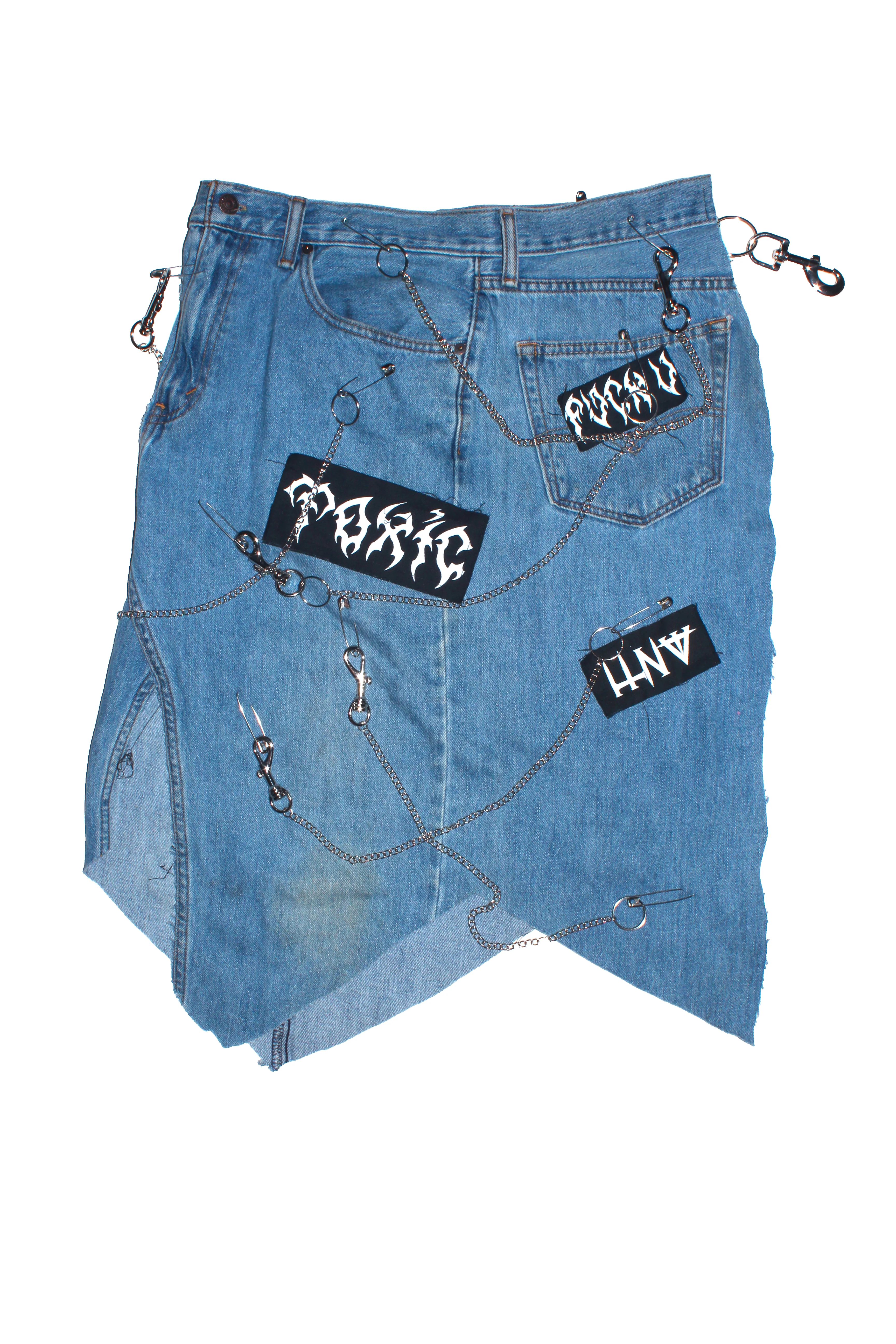 THE "SLASH " DENIM KILT - Image 2