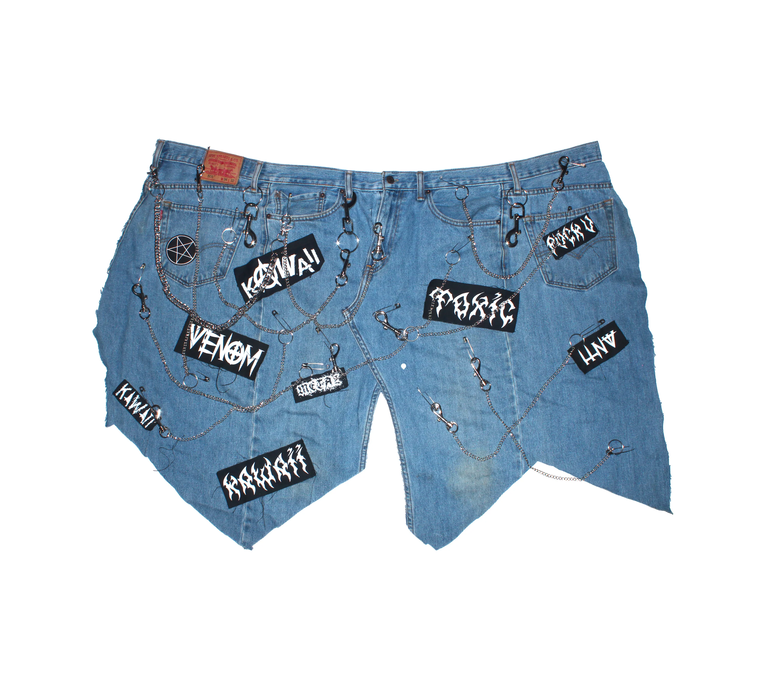THE "SLASH " DENIM KILT - Image 3