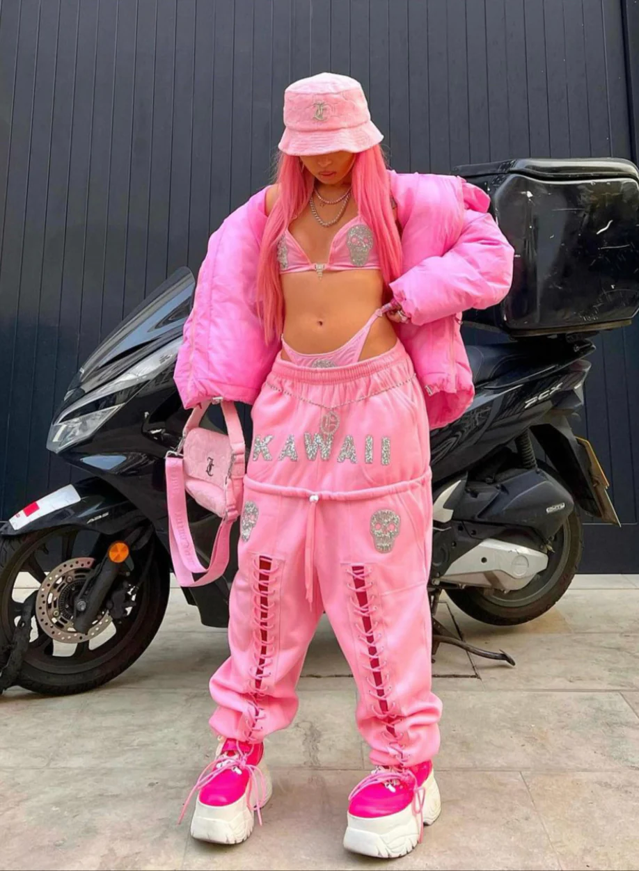 "TIE ME UP" DOUBLE WAIST JOGGERS - Image 7