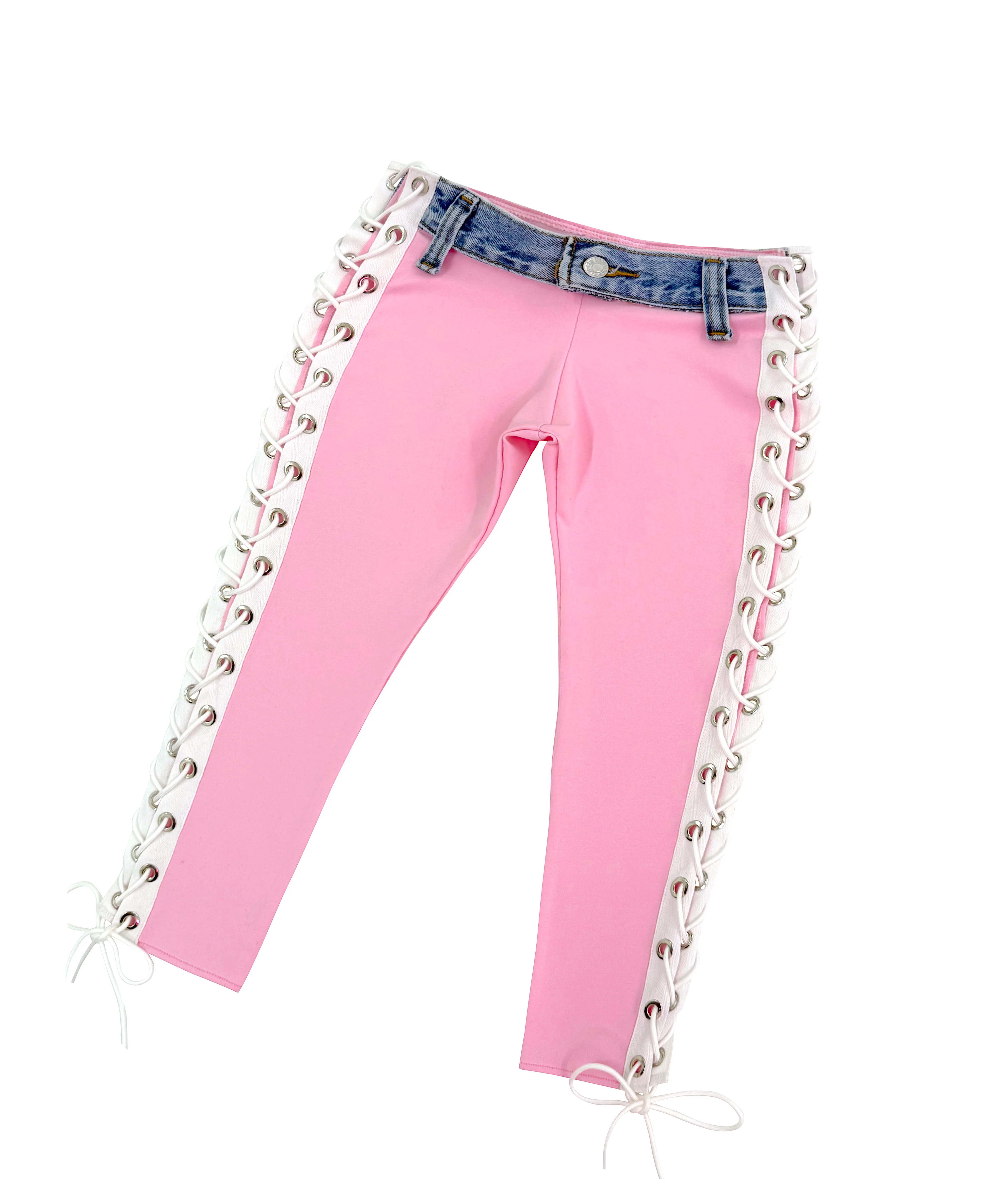 Y2K CAPRI LACE PANTS - Image 8